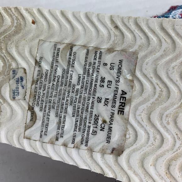 Aerie Boho Fabric Slides Size 8 - Like New - Picture 6 of 6